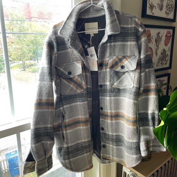 Thread Supply Plaid Shirt Jacket 